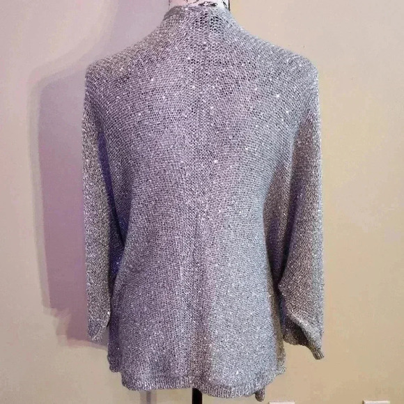 Apt. 9 Silver Sparkle Open-Front Cardigan - Picture 3 of 10